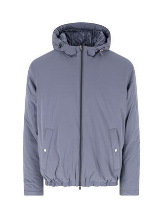 Herno Light Blue 4-Way Nylon Jacket