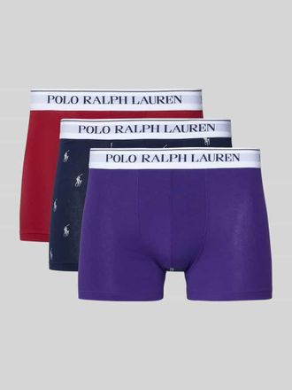 Ralph Lauren Skinny Fit Boxershorts aus Baumwoll-Mix im 3er-Pack in Lila, Gr&ouml;&szlig;e XXL
