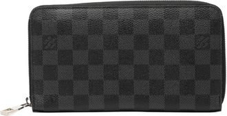 Louis Vuitton Black Pvc Leather Long Wallet (Bi-Fold) (Pre-Owned)