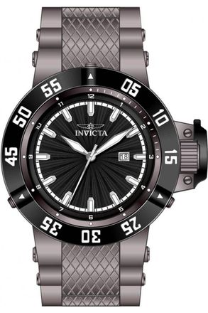Invicta Subaqua 50792 Herenhorloge - Quartz Uurwerk - Roestvrij Staal met Zwarte Wijzerplaat - 50 mm