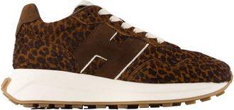 Hogan H641 Allacciato H Sneakers - Dames - Sneakers - Bruin - 38 EU - Schoenen
