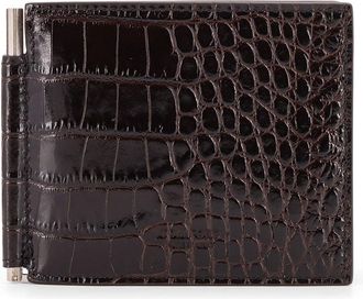 Tom Ford Crocodile-Print Leather Wallet-Uomo