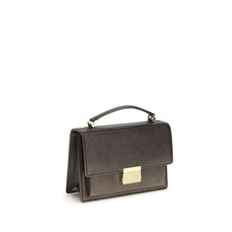 Golden Goose Womens Top Handle Bag Brown Calf Leather Bos
