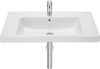 Roca Roca - Lavabo De Porcelana Mural Blanco The Gap Medidas: 800x460x75 Mm