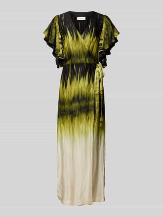 Copenhagen Muse Maxikleid in Wickel-Optik Modell SABINA in Hellgruen, Gr&ouml;&szlig;e XS