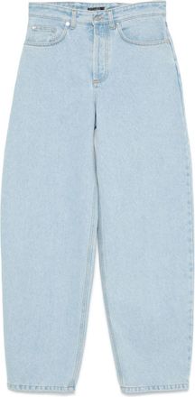 MUGLER Blue Lace-Up Wide-Leg Jeans - Womens - Cotton - 26