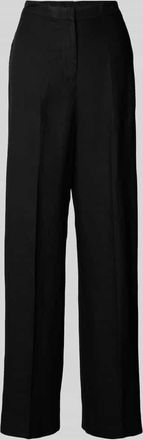 Tommy Hilfiger Tailored Fit Leinenhose aus Leinen-Lyocell-Mix in BLACK, Gr&ouml;&szlig;e 34