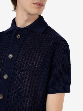 FILIPPO DE LAURENTIIS Cardigan a manica corta oltremare