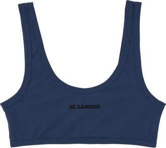 Jil Sander BRA - Dames - Tops zonder mouwen - Blauw - XS - Tops