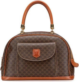 Celine Pre-owned Handbags, female, Brown, Size: ONE SIZE Pre-owned Macadam Coated Canvas Handbag