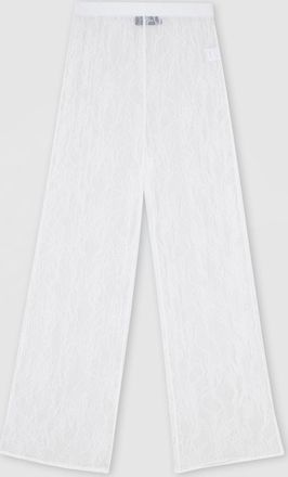 Jeanne Vouland Pantalon Prado Dentelle Blanche