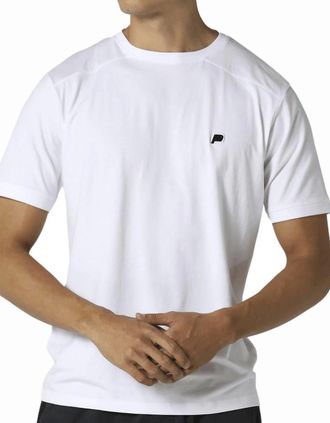 883 Police Mens Gambit Basic Metal Logo White T-Shirt - Size: 42