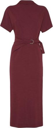 Brunello Cucinelli Wrap belt dress in Amaranth at Nordstrom, Size Large Eu