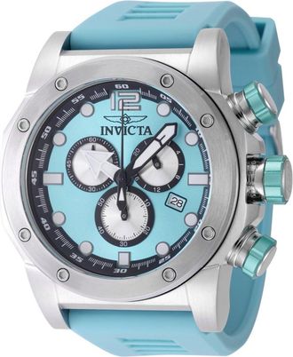 Invicta Sea Hunter 48978 Heren Horloge - Quartz Uurwerk - Roestvrij Staal met blauwe Wijzerplaat - 52mm