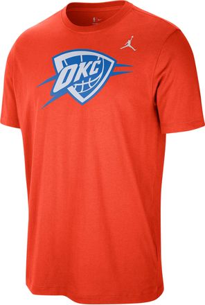 Nike Jordan Mens Oklahoma City Thunder Essential Jordan Statement T-Shirt in Orange | IM8836-891