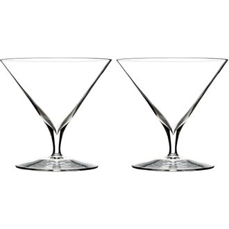 Waterford Elegance Fine Crystal Martini Glasses in Clear at Nordstrom