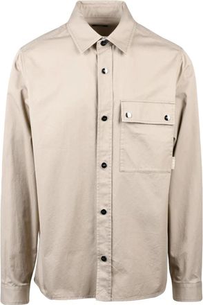 Add Overhemden, Heren, Beige, L, Katoen, Camicia Dritta