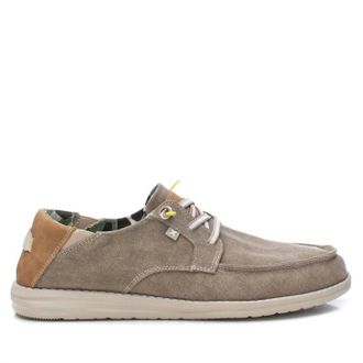 Xti Mens Comfort Boat Shoes In Beige