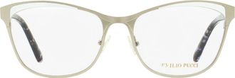 Emilio Pucci EP5084 Butterfly Metal Frame Eyeglasses - Palladium