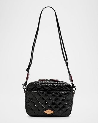 MZ Wallace Metro Quilted Glossy Nylon Crossbody Camera Bag