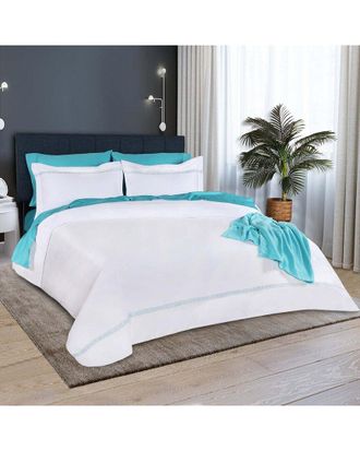 Superior Egyptian Cotton 1000 Thread Count Embroidered Duvet Cover Set
