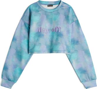 Freddy Felpa comfort fit corta con trattamento effetto tie dye