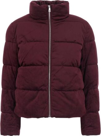 Ralph Lauren Jassen, Dames, Rood, S, Leer, VV Poly Pffr-Insulated Coat