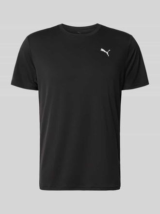 Puma Regular Fit Sport-T-Shirt mit Logo-Print Modell TAD Essential in Black, Gr&ouml;&szlig;e XXL