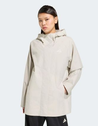 adidas Essentials - Parka antipioggia beige-Neutro