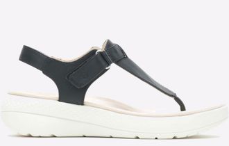 Hush Puppies Breathe Toepost Sandal Womens - Black - Size UK 3