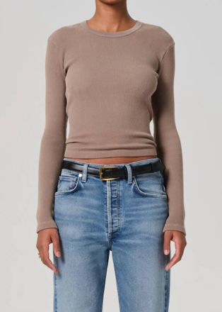 Citizens Of Humanity Pilar Crewneck Tee In Bezal