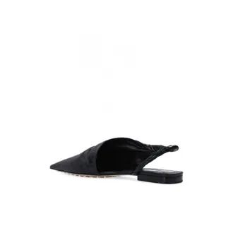 Bottega Veneta Point Twist Ballerina Flat - Black