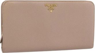 Prada Pre-owned Vintage Lange Portemonnee - Dames - Vintage Accessoires - Roze - ONE Size - Leer - Vintage