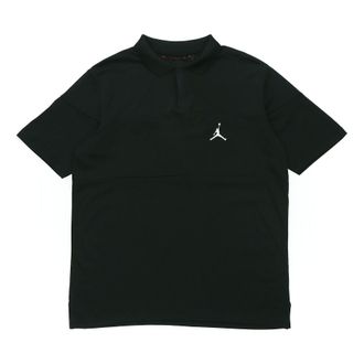 Nike Jordan Air Jordan Jumpman Sports Short Sleeve Polo Shirt Black CJ4705-010