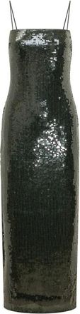 Rotate Sequins Slip Dress - Dames - Avondkleed - Groen - XS - Pailletten - Kleedjes