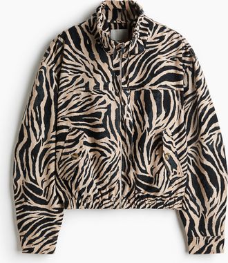 H&M Jacke aus Leinenmix - Schwarz