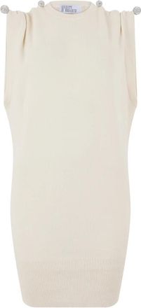 Giuseppe Di Morabito Kleedjes, Dames, Beige, M, Wol, Gebreide Jurk