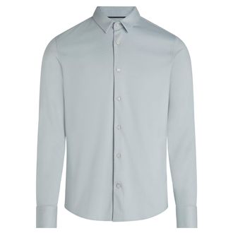 Calvin Klein Overhemden Smooth Cotton Slim Overhemd Grijs