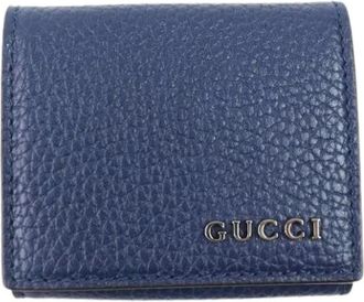 Gucci Pre-owned Wallets, male, Blue, Size: ONE SIZE Pre-owned Coin Purse