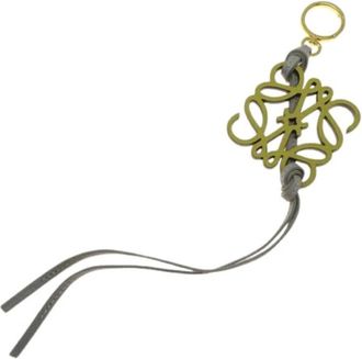Loewe Pre-owned Leather key-holders - unisex - Vintage Accessoires - Geel - ONE Size - Leer - Vintage