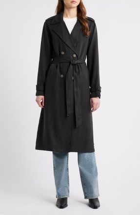 Cloth & Stone Trench Coat in Black at Nordstrom, Size X-Small