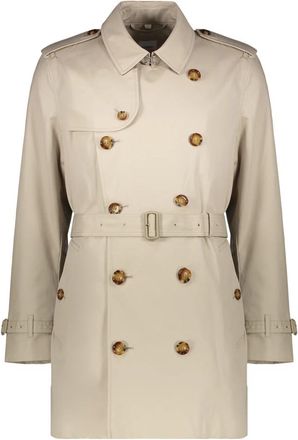 Burberry Elegante trenchcoat met verstelbare riem - Heren - Trenchcoats - Beige - 2XL - Katoen - Jassen