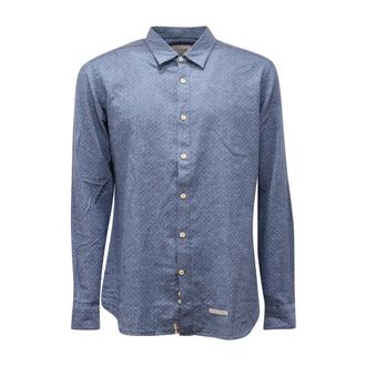 Tintoria Mattei Casual Shirts, male, Blue, 2XL, 9822Aq Camicia Slim