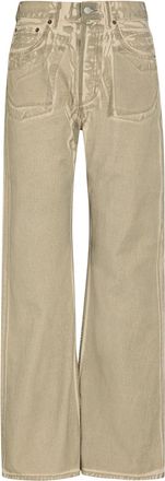 Acne Studios Two-toned Wide-leg Jeans - Sage - 34 (UK6 / XS)