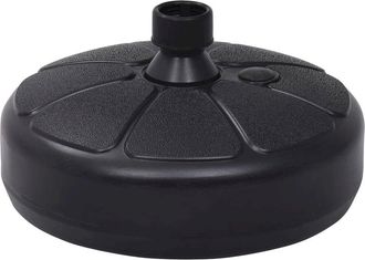 vidaXL Umbrella Base Sand/Water Filled 4 gal Black, 47854