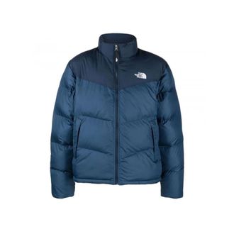 The North Face Saikuru Jas - Navy - Retrostijl - Heren - Winterjassen - Blauw - XL - Polyester - Jassen