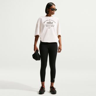 Nike Womens Nike Sportswear Classic High-Waisted 7/8 Leggings in Black | DV7789-011