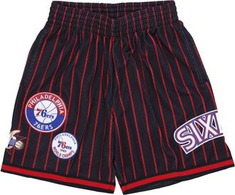 Mitchell & Ness Casual Shorts - Heren - Korte Broeken - Zwart - XL - Korte Broeken