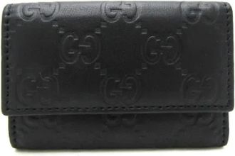 Gucci Pre-owned 138093 Sleuteletui - unisex - Vintage Accessoires - Zwart - ONE Size - Leer - Vintage