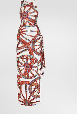 Dolce & Gabbana Carretto-print Viscose Jersey Jumpsuit - Woman Collection Multicolor 38